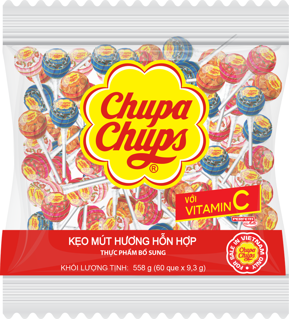 Kẹo Chupa Chups hỗn hợp 558g