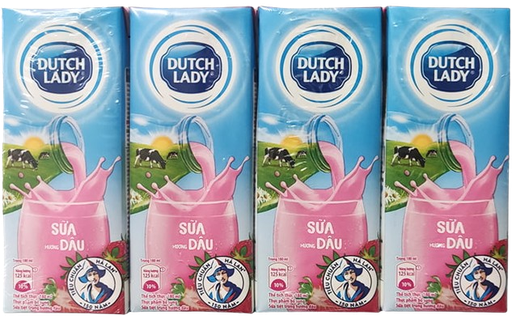 Sữa cô gái hà lan Dâu 180ml x48 DUTCH LADY